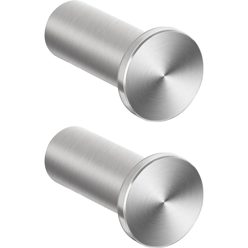 Linghhang - Crochets à Visser Patère Murale Ronde 50mm, Robuste Patère pour Salle de Bain Chambre Cuisine Entrée, Accroche Serviette