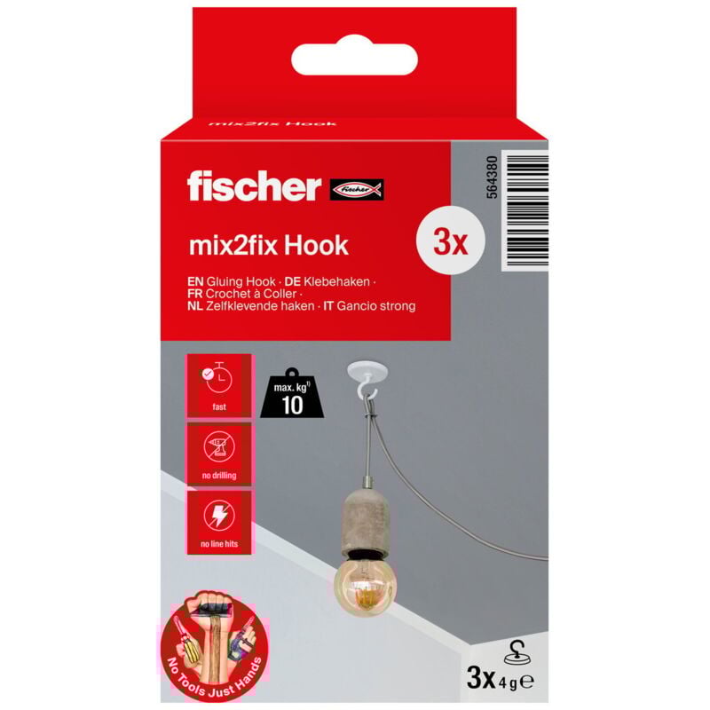 Fischer - Crochets adhésifs Multipack (3 pièces) - 564380
