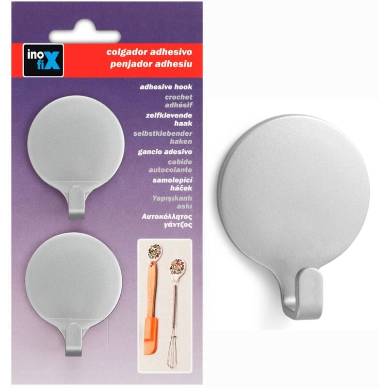 Crochet ADHESIFX2 chrome mat 53X42X17 Inofix 2170-7-