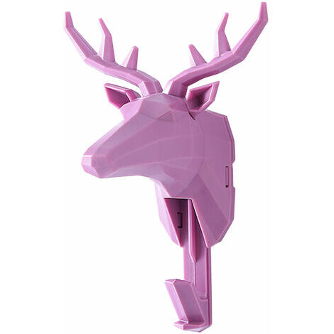 Crochets Adhesifs Tete D'Un Animal Decorations Pour Les Murs Crochets Post-It Hangers Ongles Gratuits Salle De Bains Crochets, Rose, Type 3 - Rose, Type 3