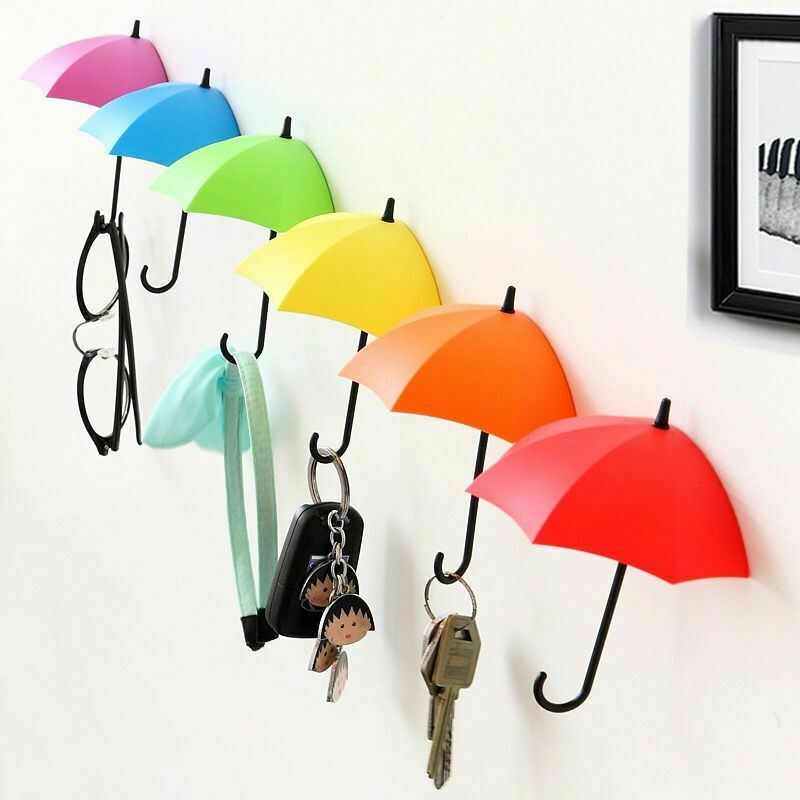 Crochets adhésifs résistants décoratifs muraux et crochet de suspension original multifonction et organisateur pour accrocher les clés, les masques,