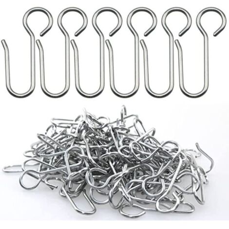 Crochets agrafes pour Rideaux,40 pièces Crochets Rideaux Rail,Crochets pour Rideaux à Usage intensif,pour Les Rideaux de Porte,etc