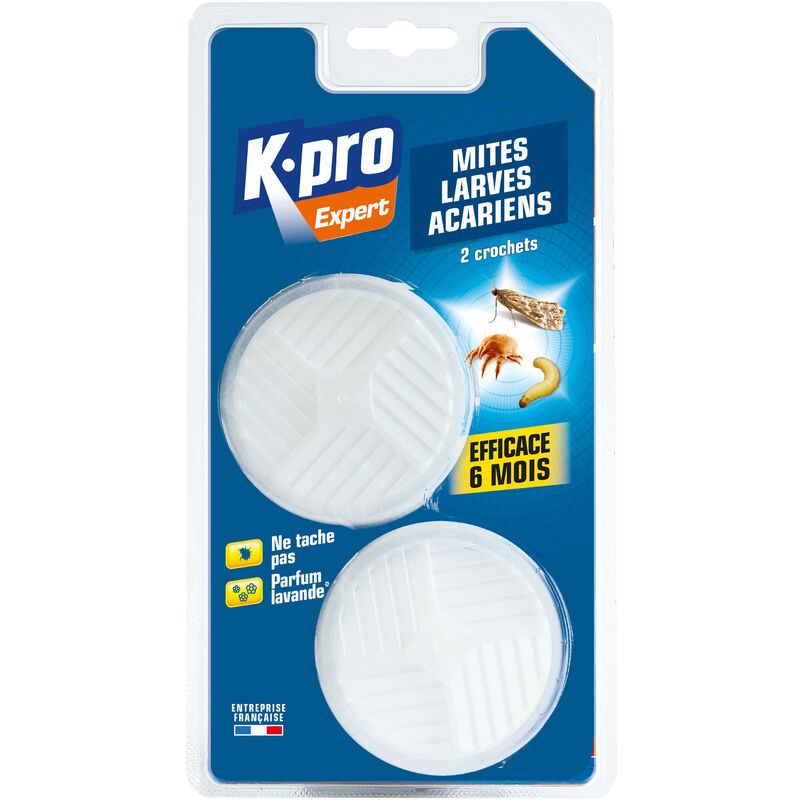 Kapo - Crochets contre les mites, larves et acariens x2