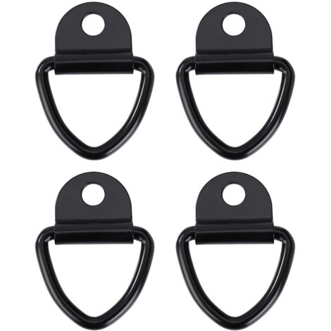 Crochets d'arrimage Anneau Robustes V-Ring en Acier Inoxydable Bague d'ancre pour Remorques Camions et Entrepôts 4pcs