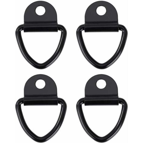 Crochets d'arrimage Anneau Robustes V-Ring en Acier Inoxydable Bague d'ancre pour Remorques Camions et Entrepôts 4pcs