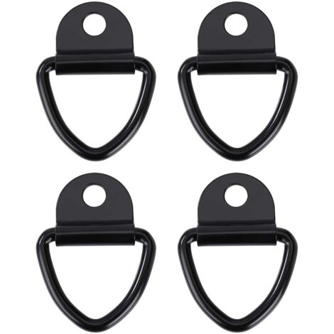 Crochets d'arrimage Anneau Robustes V-Ring en Acier Inoxydable Bague d'ancre pour Remorques Camions et Entrepôts 4pcs