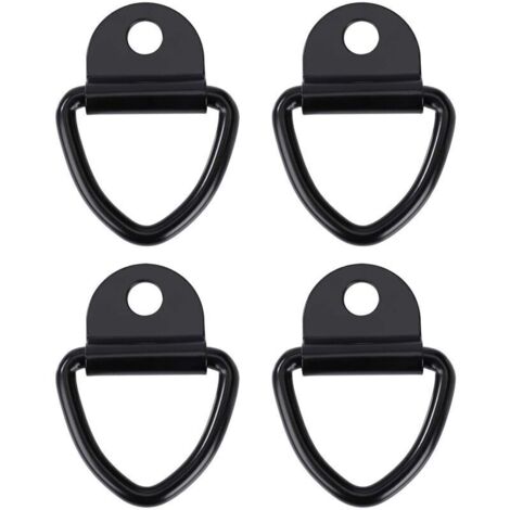 Crochets d'arrimage Anneau Robustes V-Ring en Acier Inoxydable Bague d'ancre pour Remorques Camions et Entrepôts 4pcs