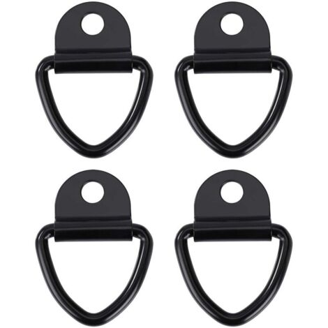 Crochets d'arrimage Anneau Robustes V-Ring en Acier Inoxydable Bague d'ancre pour Remorques Camions et Entrepôts 4pcs