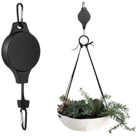Crochets de jardin extensibles et réglables en hauteur pour suspendre paniers, cages à oiseaux, pots de fleurs : des outils créatifs pour la maison.