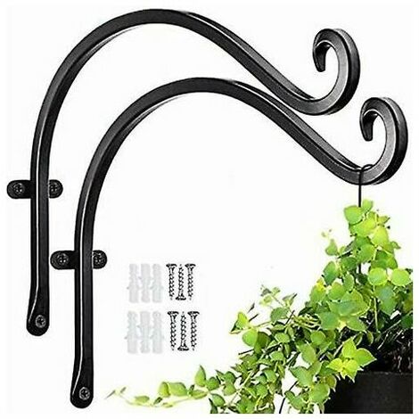 Crochets De Panier Suspendus En Métal Pour Lanterne Noir)- Panier Suspendu (30.5 X 20.3 CmLot De 2