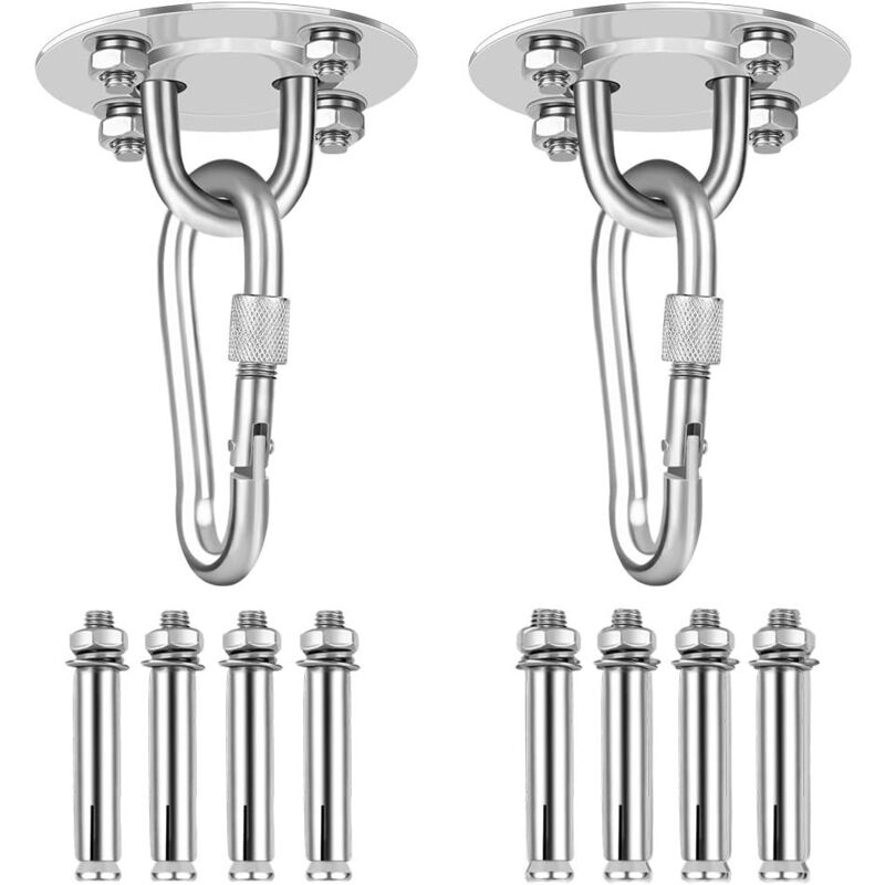 Lling - Crochets de plafond, c Kit de crochets de suspension Crochets de chaise suspendus en acier inoxydable robustes, c, Sling Trainer, Sac de boxe