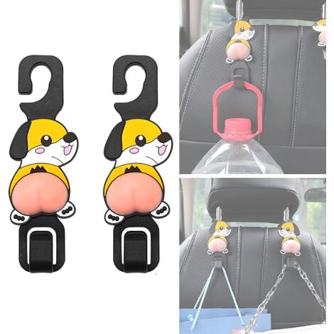 Crochets de rangement pour appuie-tête de voiture - Lot de 2, organisateur universel pour siège arrière