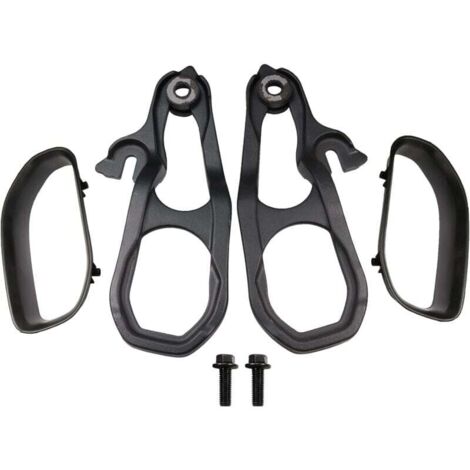 Crochets de remorquage avant gauche et droit avec lunette de pare-chocs, noir de rechange pour Dodge Ram 1500 avec moteur de 3,6 L 5,7 L 2019 2020 2021 2022 2023 remplace 82215268AB 82215268AB