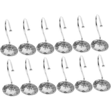 Crochets De Rideau De Douche Support Pour Tringle Rideaux