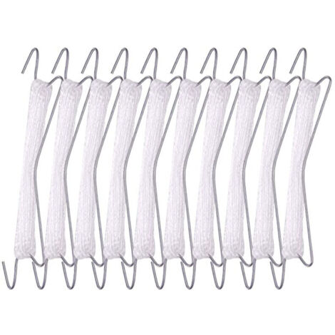 Crochets de support de tomate en acier galvanisé – Lot de 12 crochets avec 10m de corde nylon – Résistants à la rouille et à la corrosion