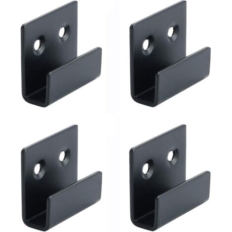 Crochets de suspension pour rails en acier inoxydable Niuniu, clips pour miroirs et tableaux, kits de fixation pour miroirs, supports robustes pour carrelage en céramique (6 pièces) -