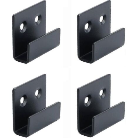 Crochets de suspension pour rails en acier inoxydable, pinces pour miroirs et tableaux, kit de fixation pour miroirs, supports robustes pour présentoirs en céramique (6 pièces)-AquaForge