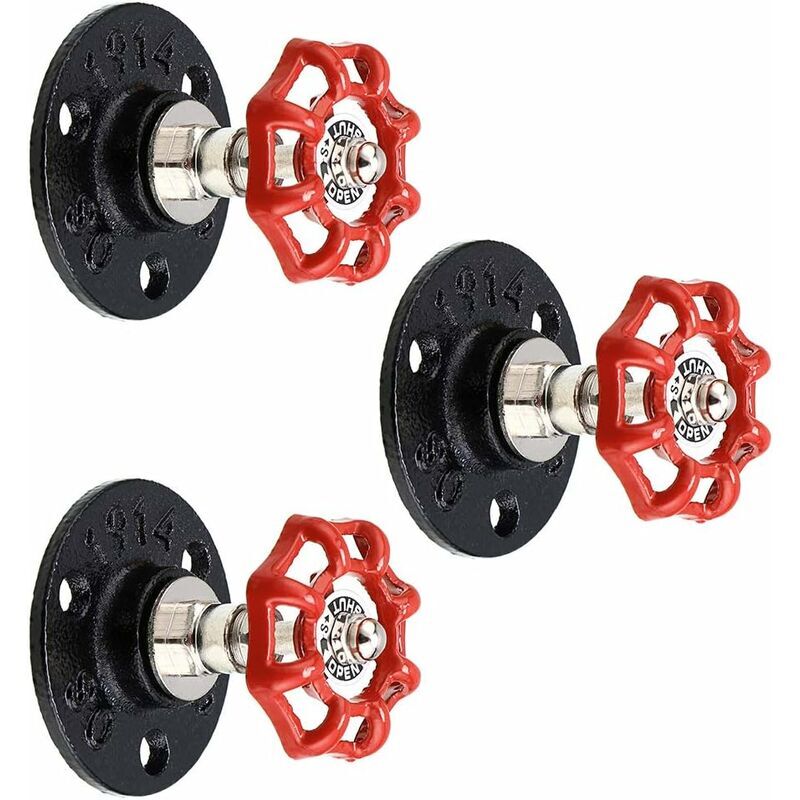 Start - Crochets de suspension vintage, tuyau en fer industriel Fixation murale rétro pour peignoir, serviette, sac, parapluie, chapeau Décoration