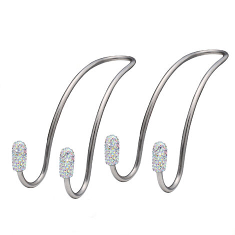 Crochets de voiture brillants, crochets de rangement pour siège et appuie-tête, robustes et durables, porte-bagages arrière, universels pour SUV et camions, paquet de 2 (colorés).