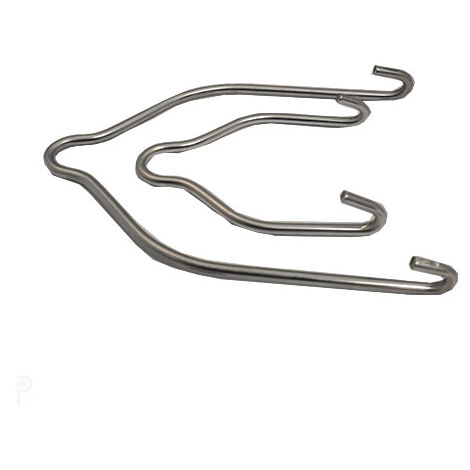 Crochets en fer 60 mm – Lot de 100 – Renforce la tension de la bâche de serre – Pour maintenir la durabilité face aux intempéries – Atout Loisir