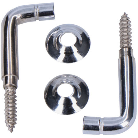 Crochets Laiton Nickelé 30mm Fixation Rideau Durable - Edm