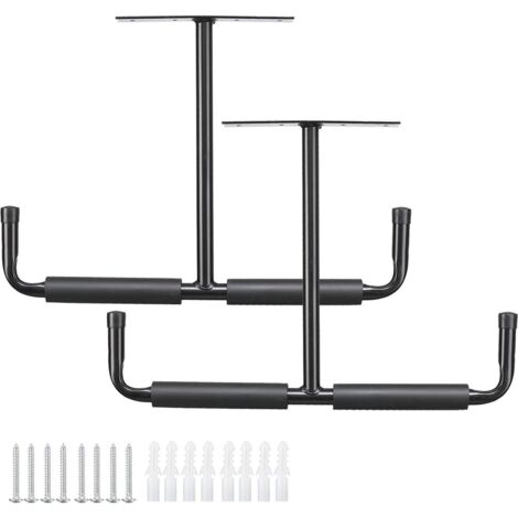 Crochets métalliques en forme de T pour présentoirs muraux en fer forgé, crochets de rangement pour kayaks, supports de cannes à pêche pour plafond/mur.