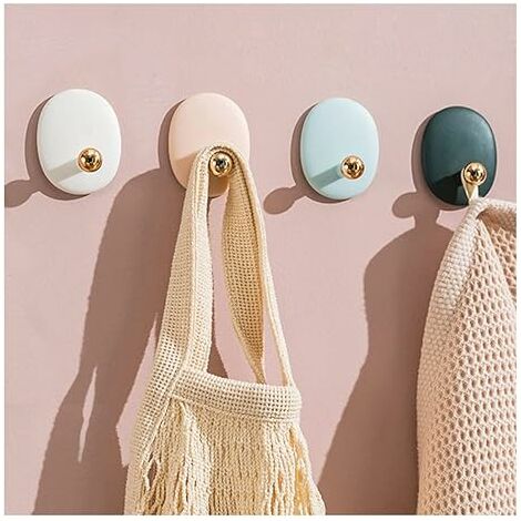 Crochets muraux auto-adhésifs pour accrocher des clés, des serviettes, des sacs à main, des chapeaux, des foulards, des crochets décoratifs, des crochets collants pour la porte de la salle de bain, la