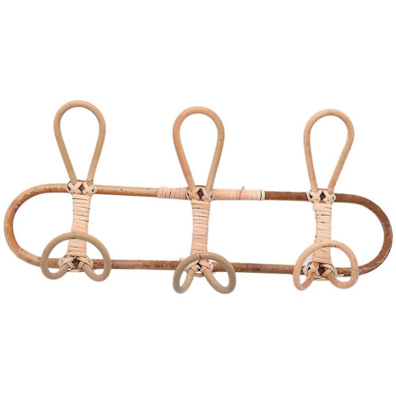 Crochets muraux en rotin pour vêtements d'enfants, support de rangement pour décoration de chambre d'enfants