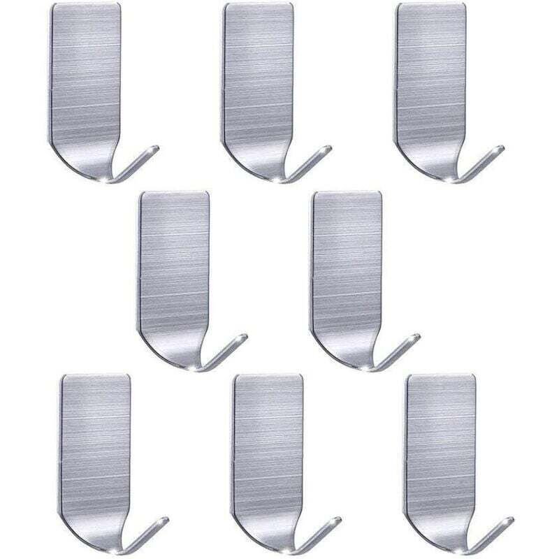Crochets muraux robustes et étanches en acier inoxydable, parfaits pour suspendre robes, serviettes, porte-clés, sacs, guirlandes lumineuses, etc. –