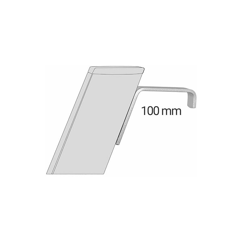 Matisère - Paire de crochets plats - 100mm - 54017-B