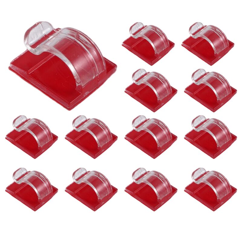 Crochets pour Guirlandes Lumineuses Extérieures, Paquet de 50 Clips, Crochet Transparent avec Supports Adhésifs Imperméables Lampe