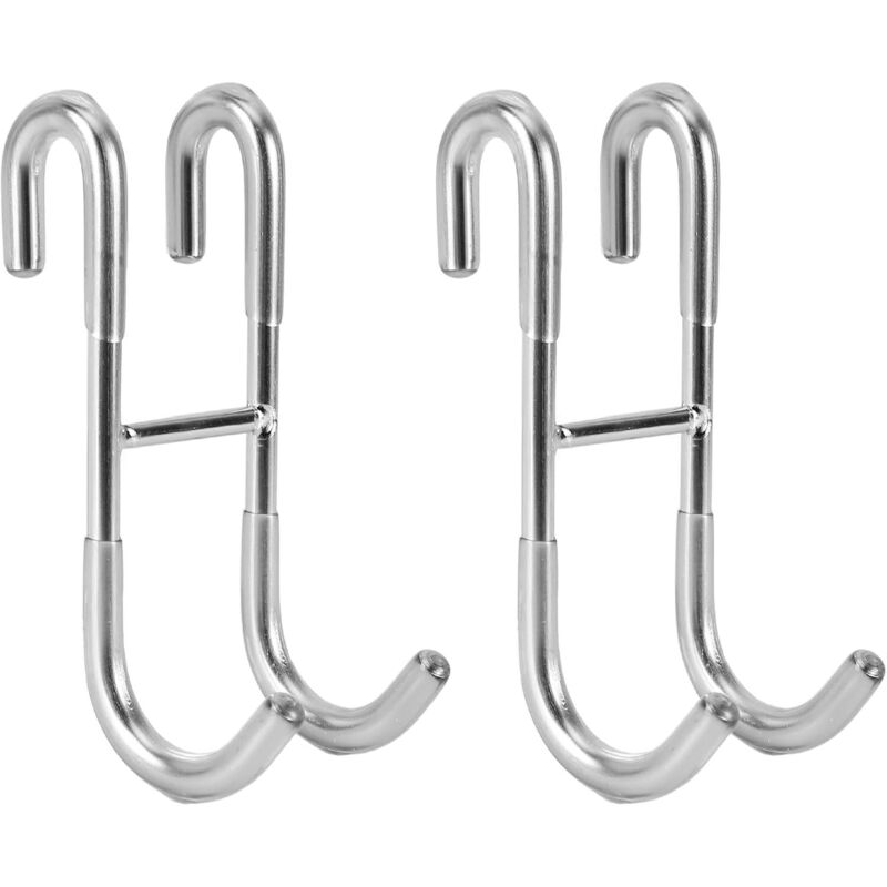 Jalleria - Crochets pour porte de douche (lot de 2), crochets porte-serviettes pour portes de salle de bain en verre sans cadre, crochets pour