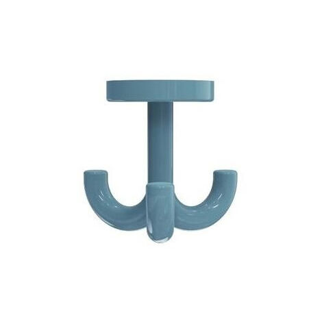 Crochets triples Hewi avec contre-plaque jusqu'à 15mm bleu aqua