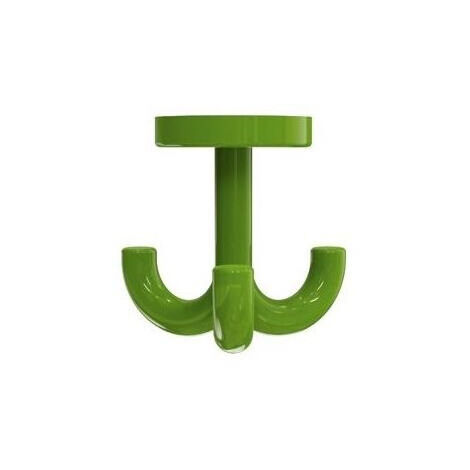 Crochets triples SERIE 477 70 h Rosace d: 50mm rougeatif vert