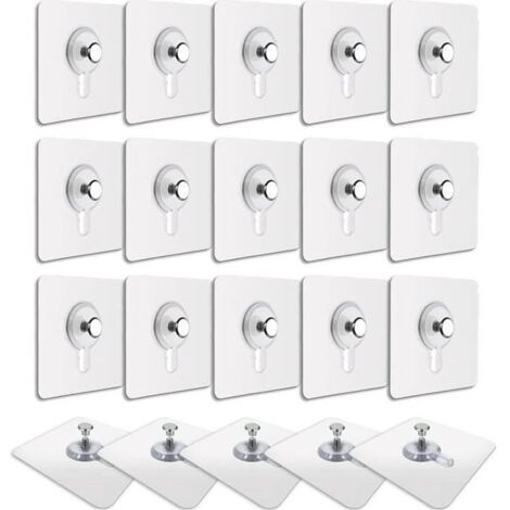 Crochets,Crochets pour tableaux muraux (20 PCS) pour accrocher des tableaux, des cadres photo, des miroirs et bien plus encore.