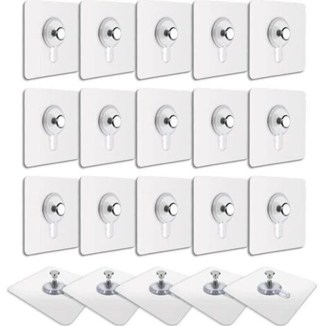 Crochets,Crochets pour tableaux muraux (20 PCS) pour accrocher des tableaux, des cadres photo, des miroirs et bien plus encore.
