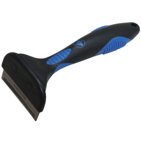 Croci C6067188, Slanatore per Cane a Pelo Lungo, peso fino a 9Kg, Nero/Blu, S