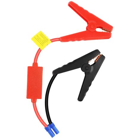 Crocodiles de Batterie EC5, Pince de Démarrage pour Voiture, Pince Batterie Voiture, Chargeurs de Batterie, pour Applications Automobiles et Solaire (Rouge et Noir)