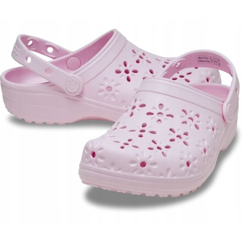 Crocs Classic Floral Cut Out Clog 210927 M5 I Eu 3738 I W7 Rosa Latte