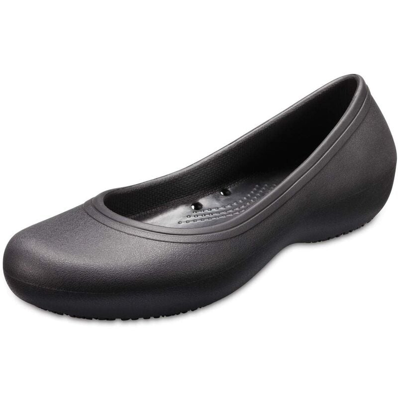 Image of At Work Flat w Donna Ballerine, Sandali a punta chiusa, Nero (Black 001), 42/43 eu - Crocs