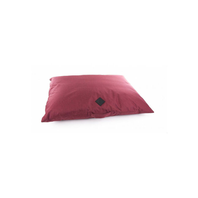 Coussin rouge forme oreiller pour chien Croisette 90 x 70 x 20 cm