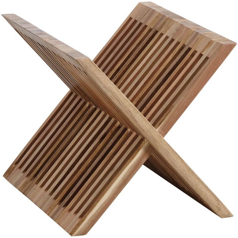 Croisillon à bouteilles en acacia