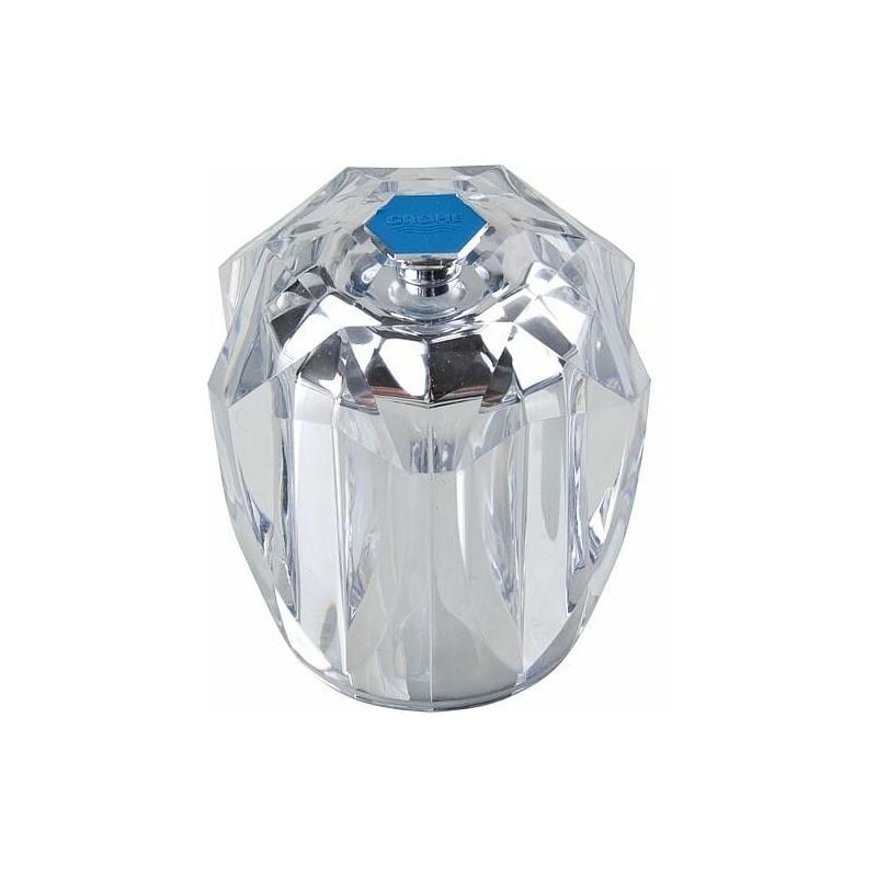 Poignee brillant f. Grohe 1/2' bleu