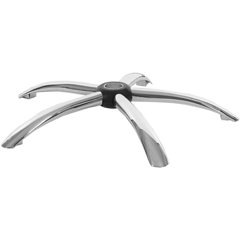 Croisillon de piètement 65cm pour chaise pitovante, fauteuil de bureau / directorial, chrome, trou ø 5cm