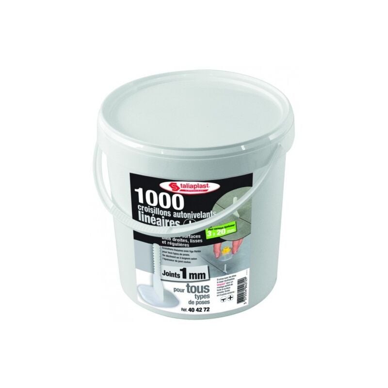 Taliaplast - sofop Croisillons auto-nivelants lineaires 1 mm (1000 pieces)