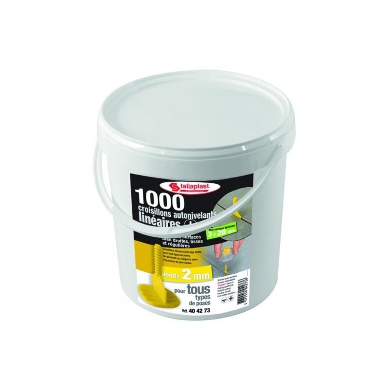 Taliaplast - sofop Croisillons auto-nivelants lineaires 2 mm (1000 pieces)