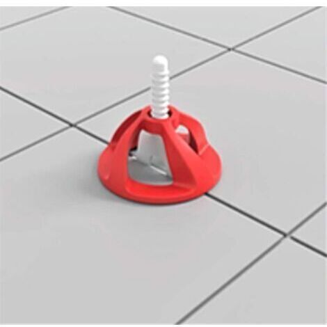 Croisillons carrelage autonivelant 2 mm 100 clips + 100 cadrans réutilisables Shaffer pro système nivellement à visser Kit niveleur carrelage aide à la pose de carreaux pour pose Sols/murs, avec