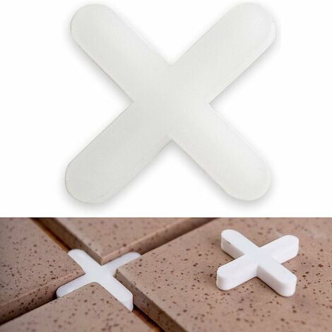 Croisillons de carrelage, 3 mm d'épaisseur, 1000pcs, Joints croisés pour un espacement régulier lors de la pose de carreaux