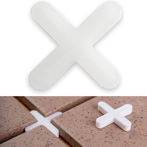 Croisillons de carrelage Ternel, 3 mm d'épaisseur, 1000x, Joints croisés pour un espacement régulier lors de la pose de carreaux