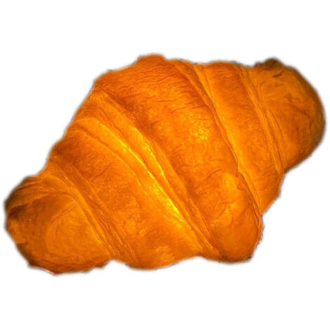 Croissant Night Light Lampe à LED décorative en forme de pain à piles pour la vitrine de la boulangerie à la maison